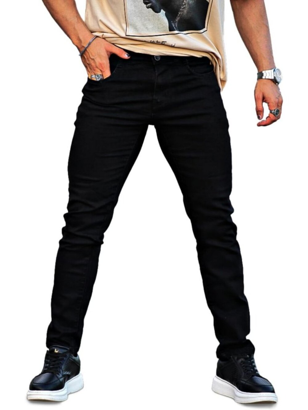 Slim Fit Stretch Denim Jeans for Men | Casual Everyday Wear, Comfortable Fit